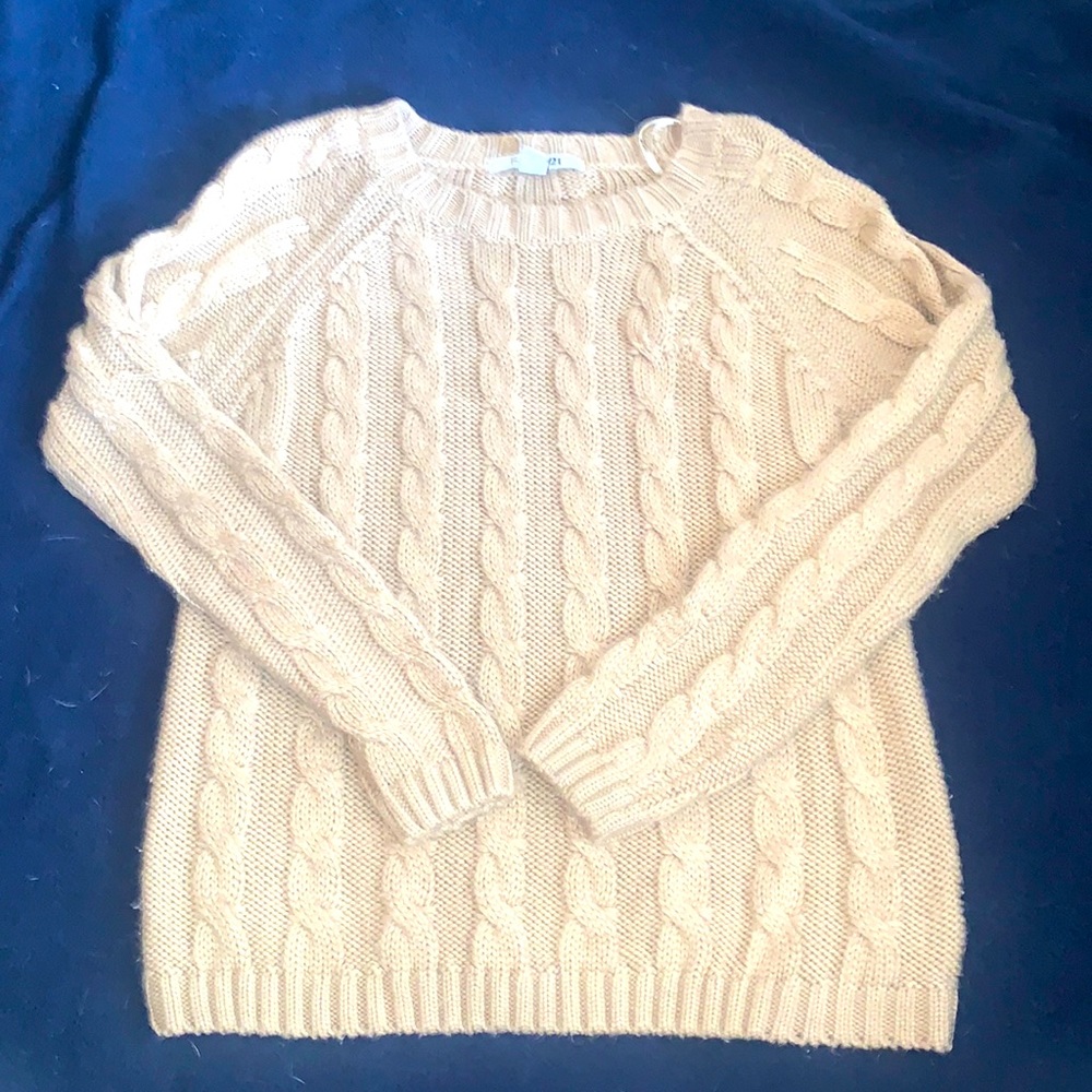 Brown Woven Forever 21 Small Sweater